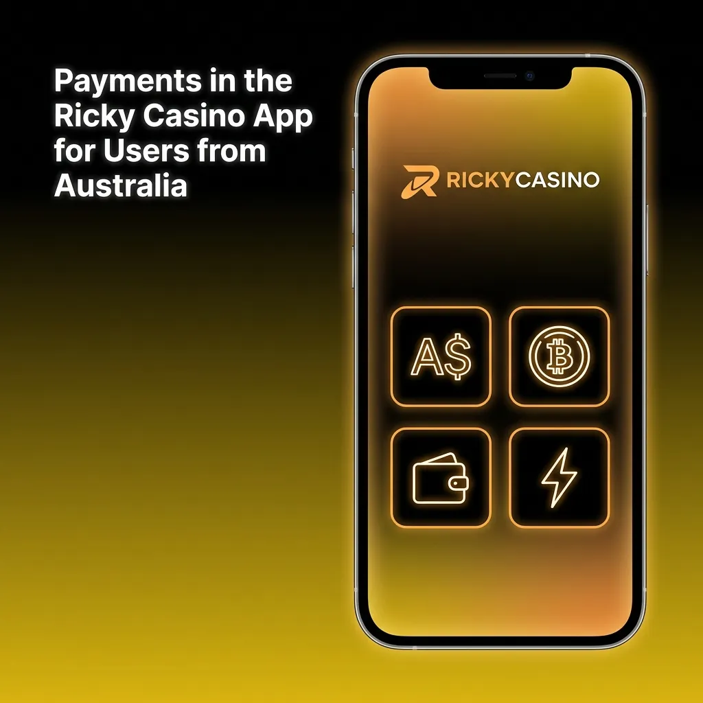 Ricky Casino app payment methods for Australian users including credit cards, e-wallets, and cryptocurrency options.