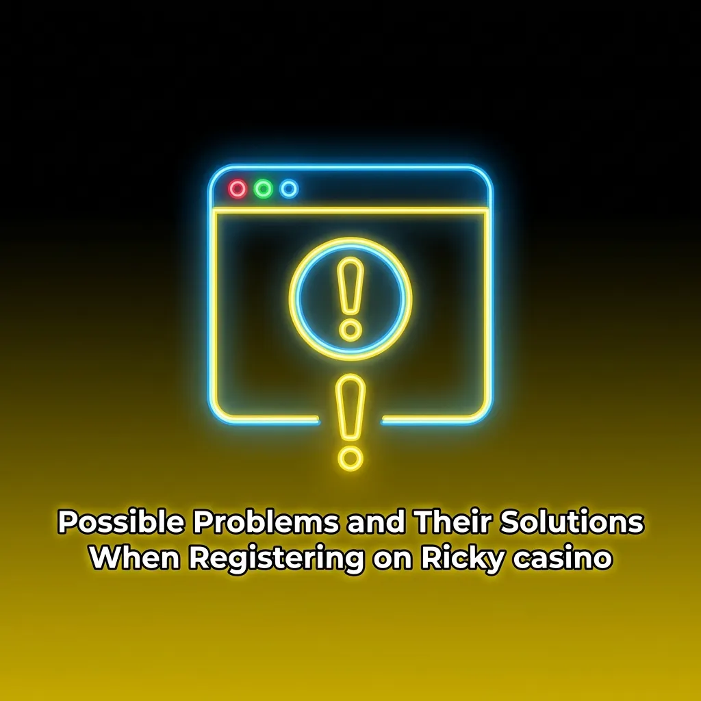 Table showing common Ricky casino registration problems like duplicate emails and verification issues with step-by-step solutions
