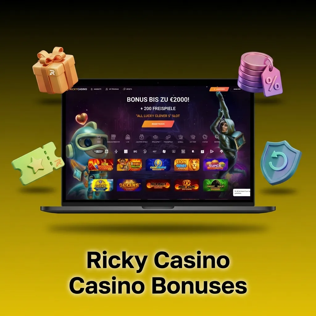 Ricky Casino promotional bonuses including reload offers, cashback, free spins, and weekend deposit boosts for players