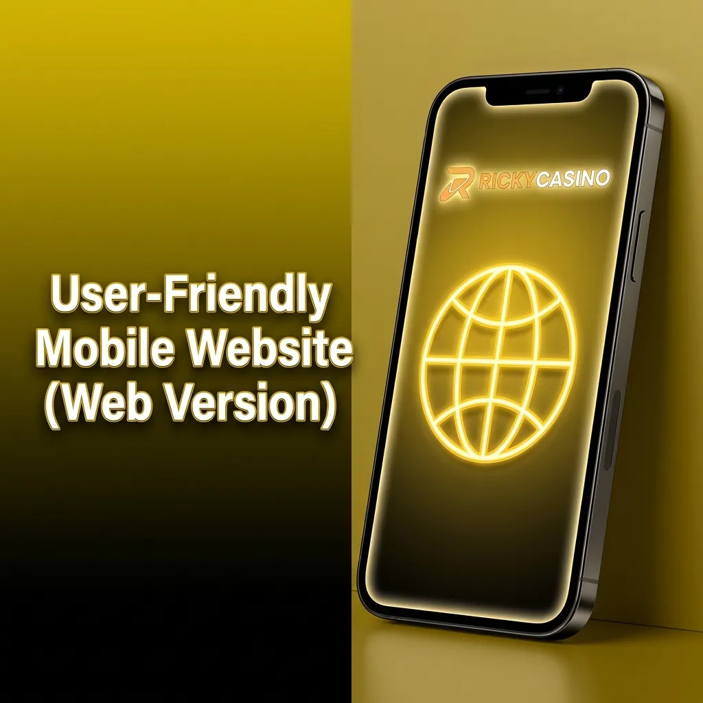 Mobile website interface showing responsive design across multiple devices with browser-based gaming platform
