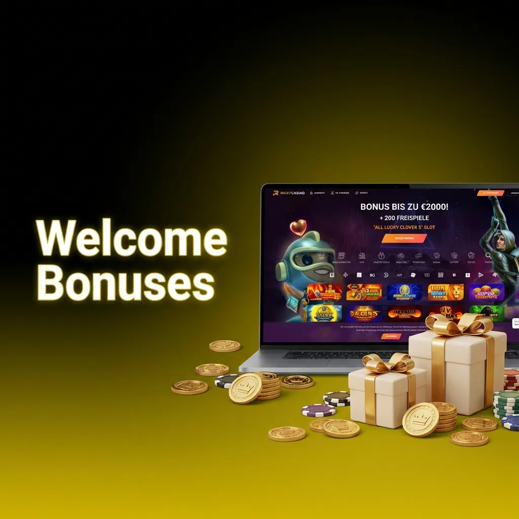 Casino welcome bonus table showing 5-tier deposit match structure totaling AU$7,500 plus 550 free spins with terms